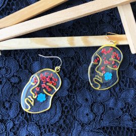Wholesale forget me not facial earrings