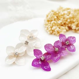 Korean style butterfly flower hair clips for girls