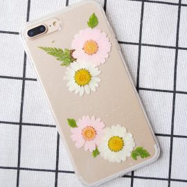 Fashion epoxy resin flower phone case for iphone