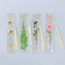 Custom paper bookmarks pressed dried flower bookmark