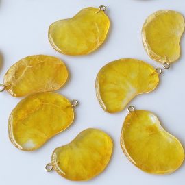 High quality resin mandarin jewelry charms