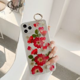 Personalized resin pressed flower fancy phone case