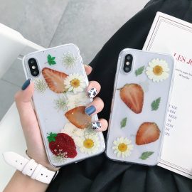 Shining resin clear tpu floral phone case for iphone 11 12 13 14 15
