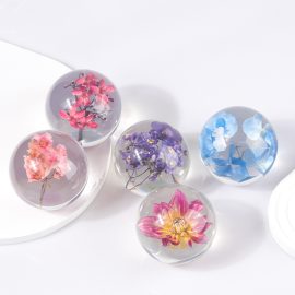Resin sephere high quality hydrangea flower ornament for sale
