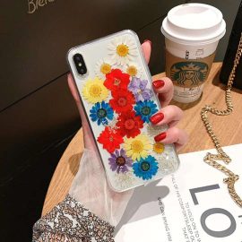 High quality custom new resin flower phone case